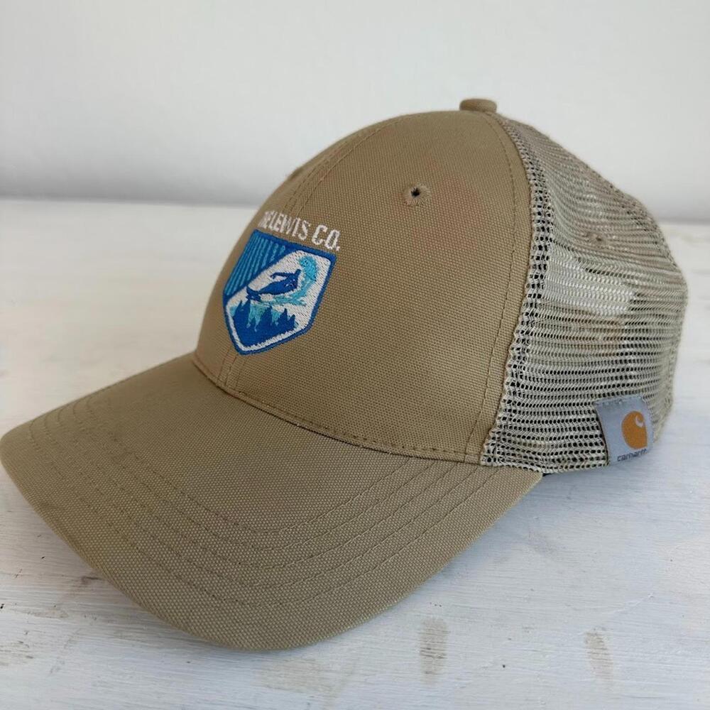 Carhartt Snapback Hat The Lewis CO. Tan Logo 14806 Baseball Cap